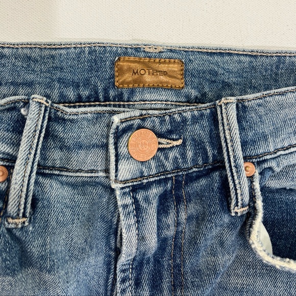MOTHER Jeans The Kick It High Rise Scenic Route Blue Denim Women’s 25 - Picture 6 of 16